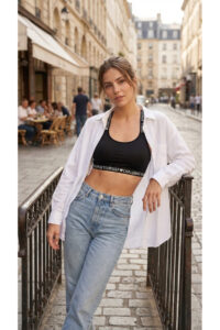 Siyah Çapraz Askılı Spor Sütyeni 3'lü Paket – Challenge Yourself ♥ Baskılı, Elastik Bantlı - Görsel 7