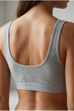 2'li Paket Fitilli Bralet Büstiyer Esnek Seamless Sütyen Günlük Spor Crop Top - Görsel 3