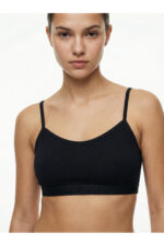 2'li Set Fitilli İp Askılı Basic Crop Büstiyer Atlet - Görsel 3